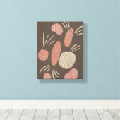 Boho Organic Stone Boulders Collage Canvas Afdruk (Insitu (Houten vloer))