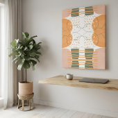 Boho Organische Abstracte Kunst Moderne Minimalist Canvas Afdruk