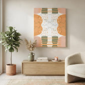 Boho Organische Abstracte Kunst Moderne Minimalist Canvas Afdruk