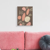 Boho Organische Stenen Rotsblokken Collage Canvas Afdruk (Insitu (Woonkamer))