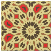 Boho Oriental Colorful Mosaic Geometric Pattern Stof (Close Up)