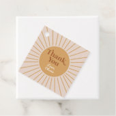 Boho Our Little Sunshine Dank je Bedankjes Labels (In situ)