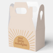 Boho Our Little Sunshine Verjaardag Bedankdoosjes (Geopend)