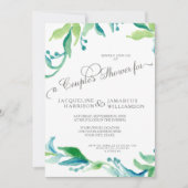 BOHO Outdoor Garden Olive Branch Couples Shower Kaart (Voorkant)