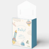 Boho Outer Space Raket Jongen Baby Borrel  Bedankdoosjes (Open)