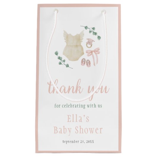 Boho  Outfit Baby shower Klein Cadeauzakje (Voorkant)