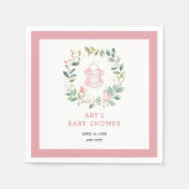 Boho Outfit Baby shower servetten (Voorkant)