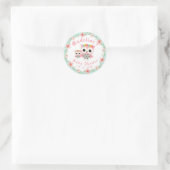 Boho Owl Baby shower Stickers (Tas)
