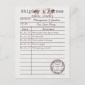 Boho Owl Feather Library Kaart Bewaar de datum | (Voorkant)