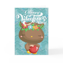 Boho Owl Happy Valentine's Day