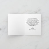 Boho paar wijn bruiloft gevouwen dank u kaart (Binnen)