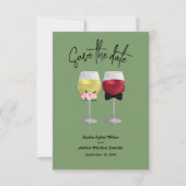 Boho paar wijnbruiloft Save the dates Save The Date (Voorkant)