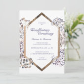 Boho paardenbloem bloemenpagan handvasten kaart (Staand voorkant)