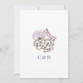 Boho paardenbloem bloemenpagan handvasten kaart (Achterkant)