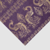 Boho Paars en Gold Peacock - Ontkoppeling Tissuepapier (Detail)