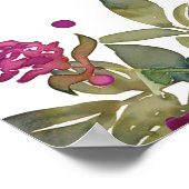 boho paars geel bruid welkomstteken poster (Hoek)