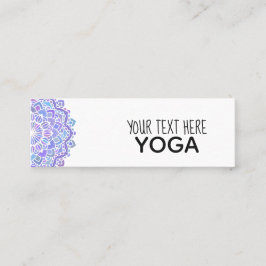 Boho Paars Mandala Yoga Mini Visitekaartje