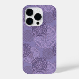Boho Paars Mandalas iPhone 14 Plus Hoesje