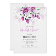 Boho Paars Roze Bloemschildering met Waterverf Han