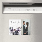 Boho Paarse Bloemen bruiloft Dank u Magneet (Insitu (Vaatwasser))