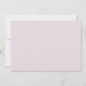 Boho Paarse bloemen de avond voor de bruiloft Kaart (Achterkant)