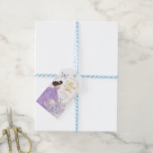 Boho Paarse Bloemenvlinder Princesa Quinceañera Cadeaulabel (Met Touw)