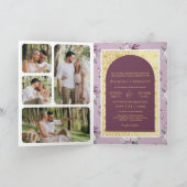 Boho Paarse Bloemige All in One Gouden Indiase Bru (Binnen)