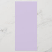 Boho Paarse Bloemige Waterverf Bruiloftsmenu Menu (Achterkant)