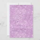 Boho Paarse Een Kleine Vlinder Meisje Baby shower Kaart (Achterkant)