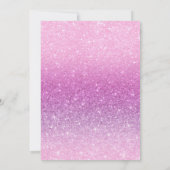 Boho Paarse Een Kleine Vlinder Meisje Baby shower Kaart (Achterkant)