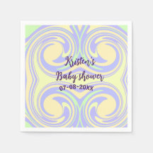 Boho paarse groene baby shower marmer rustiek mode