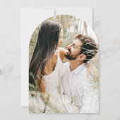 Boho Paarse Lila Waterverf Bloem Bruiloft Kaart (Achterkant)