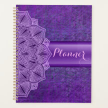 Boho Paarse Mandala Large Planner
