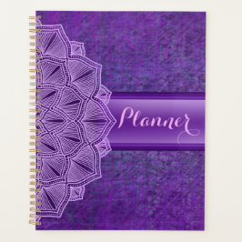 Boho Paarse Mandala Large Planner