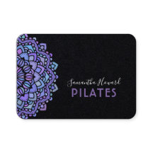 Boho Paarse Mandala Pilates Black