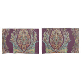BOHO Paarse Paisley Tribal India Bohemian Pattern Kussensloop