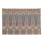 BOHO Paarse Paisley Tribal India Bohemian Pattern Kussensloop (Achterkant-Rechts)