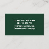 Boho Paarse roze bloemen bloemen Waterverf Visitekaartje (Achterkant)