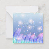 Boho Paarse roze vangers Notitiekaartje (Achterkant)