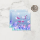 Boho Paarse roze vangers Notitiekaartje (Voorkant / Achterkant in situ)