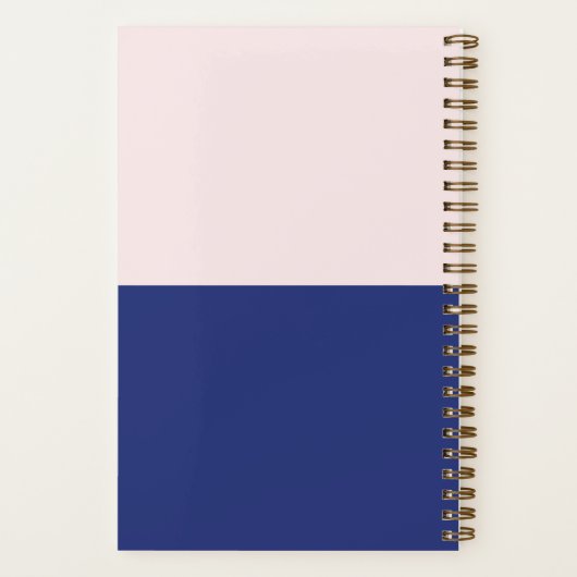 Boho Paarse Roze Vorm & Script Naam Notitieboek (Achterkant)