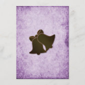 Boho Paarse rustieke bruiloft Details Informatiekaartje (Achterkant)