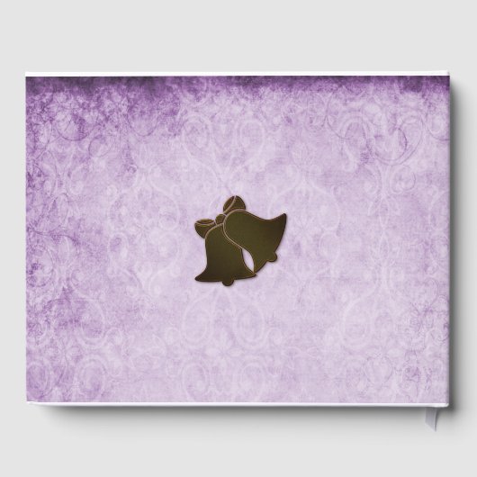 Boho Paarse rustieke bruiloft Gastenboek (Achterkant)