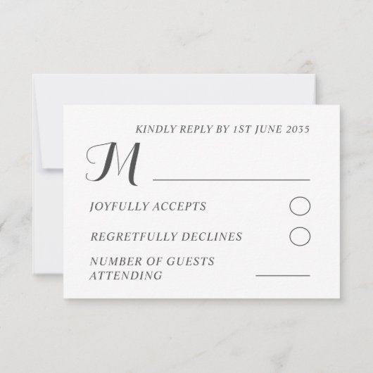 Boho Paarse Waterverf bloemenbruiloft RSVP Kaartje (Achterkant)