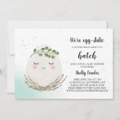 Boho Paasei Baby shower Uitnodiging - Spring (Voorkant)