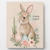 Boho Paashaas Whimsical Pastel Fotoplaat (Voorkant)