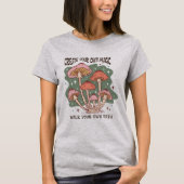 Boho Paddenstoelen Inspirerend Motivatie T-shirt (Voorkant)