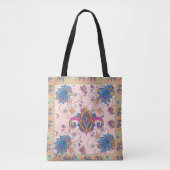 Boho paisley and elephant pattern_lmandala artwork tote bag (Voorkant)
