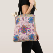 Boho paisley and elephant pattern_lmandala artwork tote bag (Dichtbij)