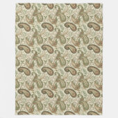Boho Paisley Blanket – Aardse en elegante touch Fleece Deken (Voorkant)